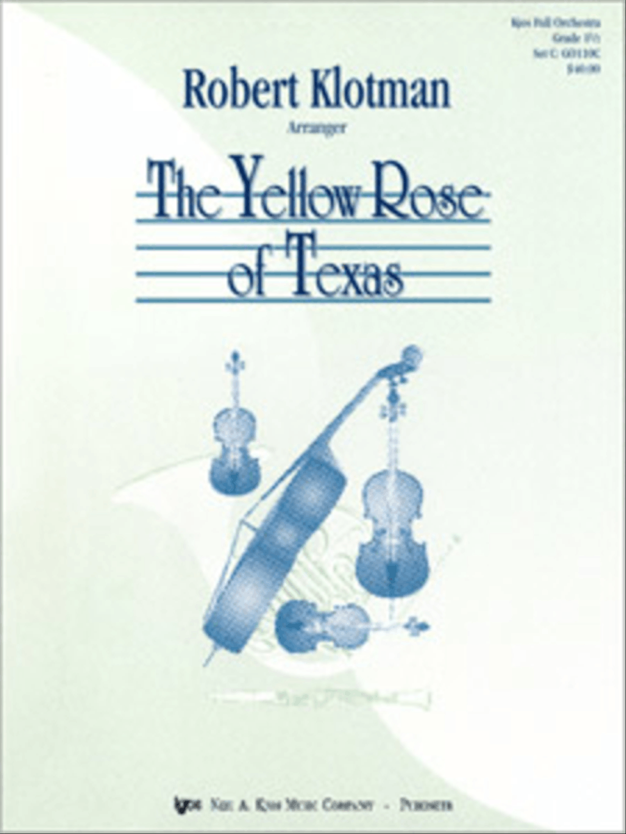 Yellow Rose of Texas Full Orchestra scores gallery preview page 1