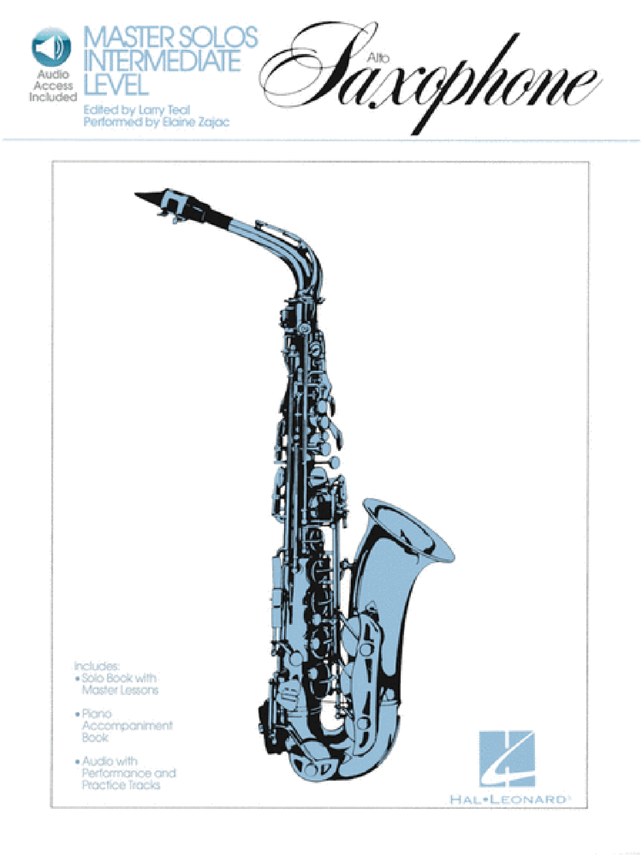 Master Solos Intermediate Level – Alto Sax Alto Saxophone scores gallery preview page 1