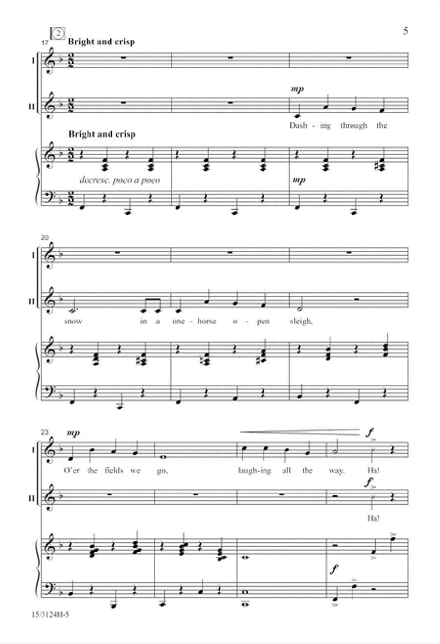 A Jolly, Jingling Carol Medley 2-Part scores gallery preview page 5