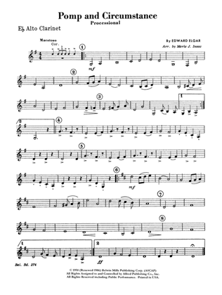 Pomp and Circumstance, Op. 39, No. 1 (Processional): E-flat Alto Clarinet