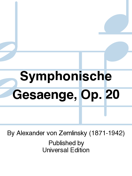 Symphonische Gesaenge, Op. 20