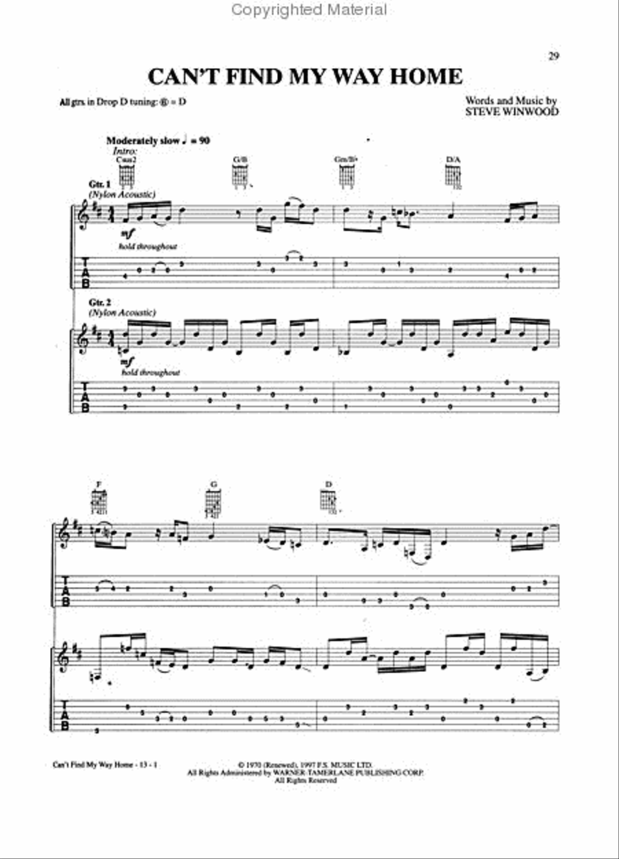 The Greatest Acoustic Rock Guitar Acoustic Guitar scores gallery preview page 4
