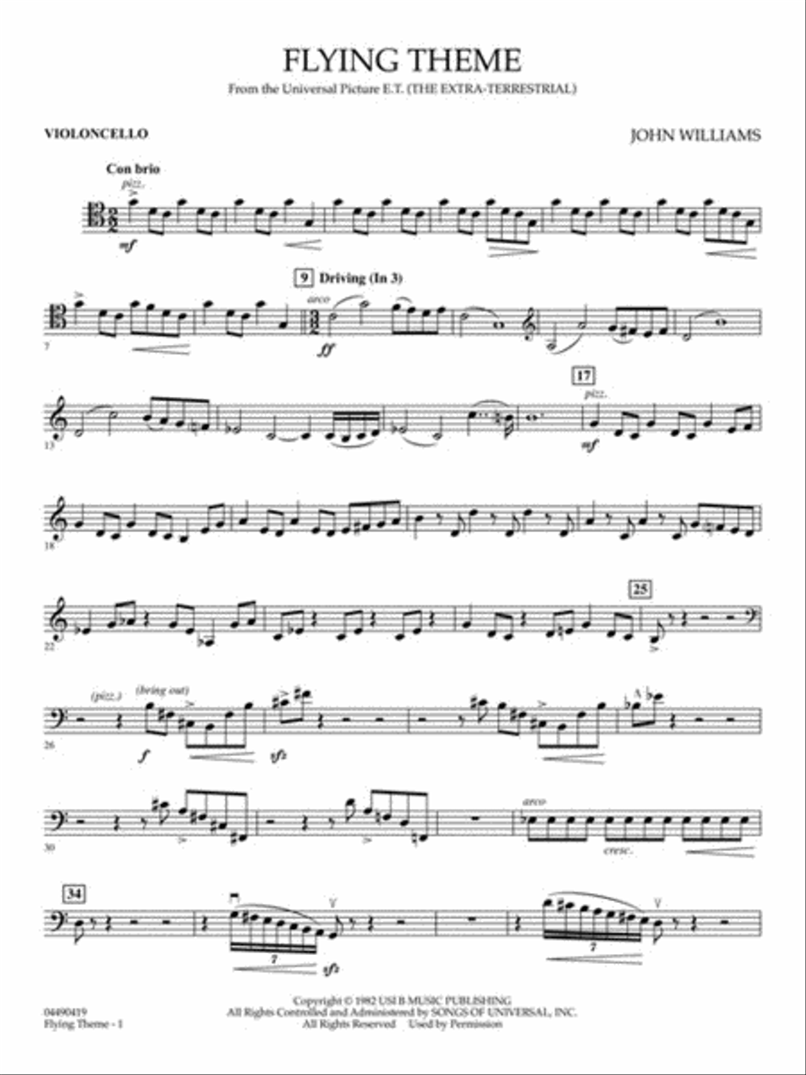Flying Theme (from E.T.: The Extra-Terrestrial) Full Orchestra scores gallery preview page 11