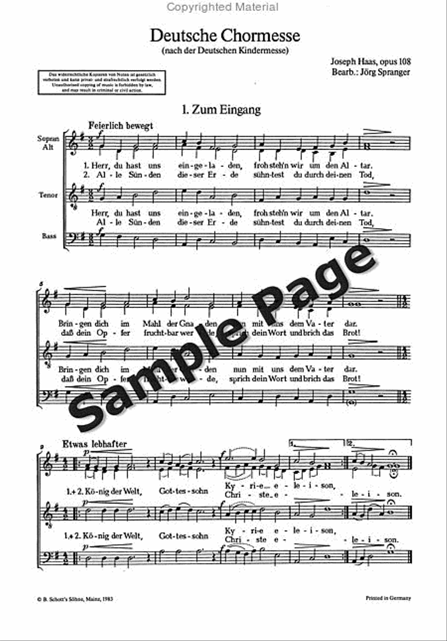Deutsche Chormesse 4-Part scores gallery preview page 4