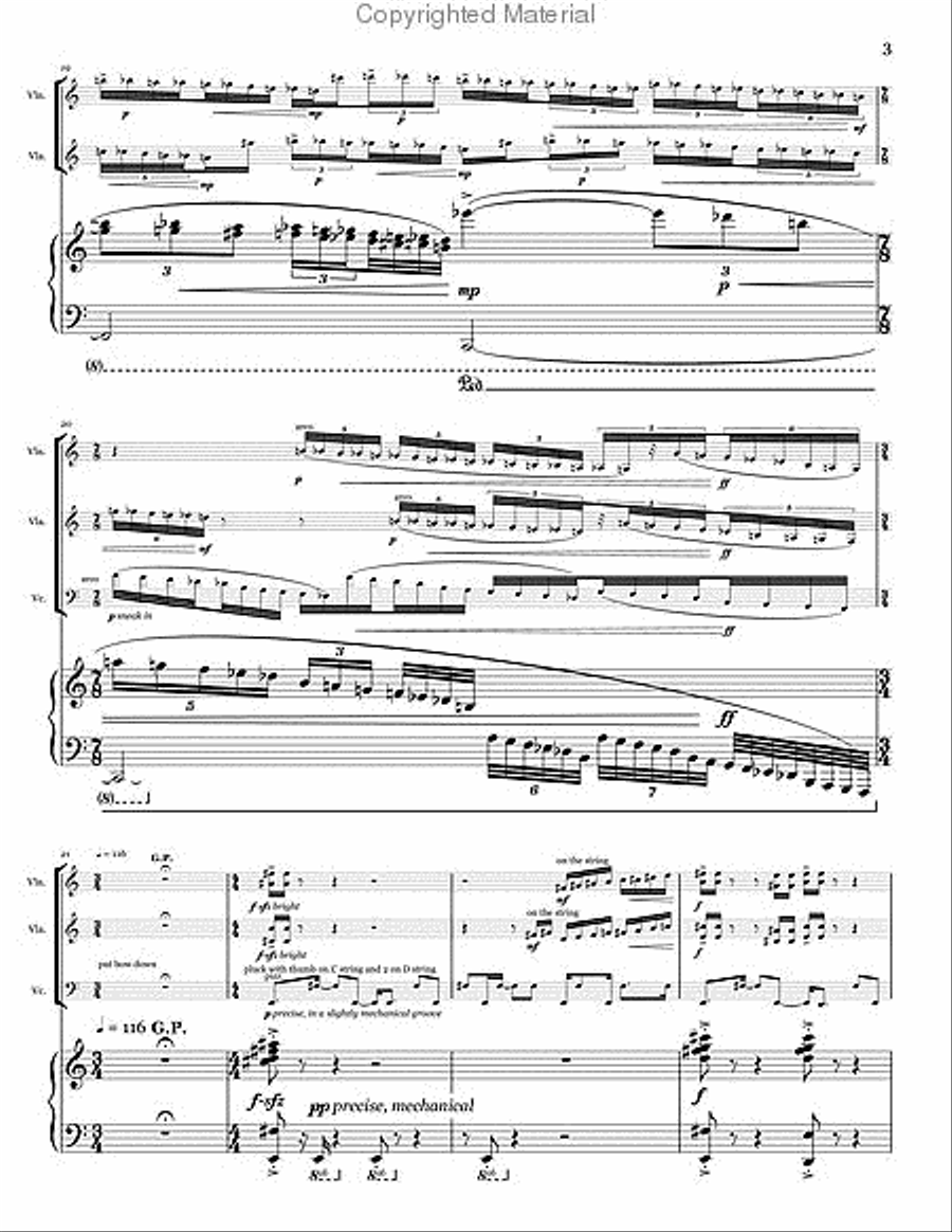 FAULT LINES Chamber Music scores gallery preview page 4