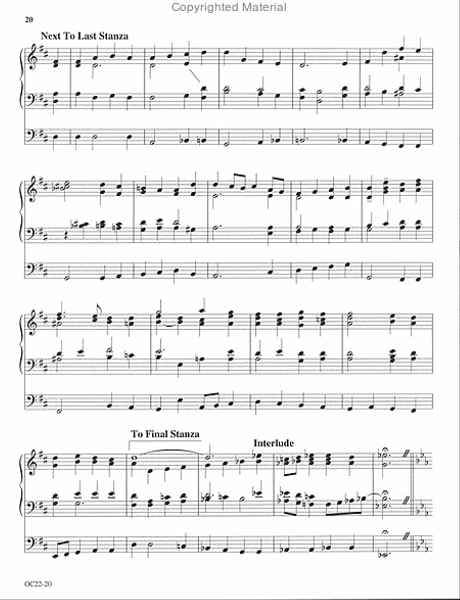 The Last Verse II Organ scores gallery preview page 3