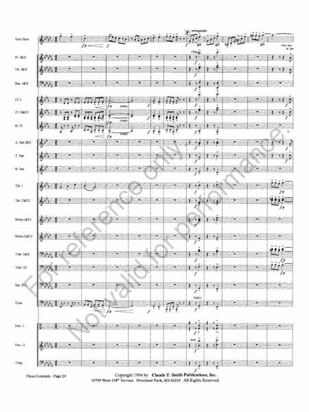 Three Contrasts for Two Horns And Wind Ensemble image number null