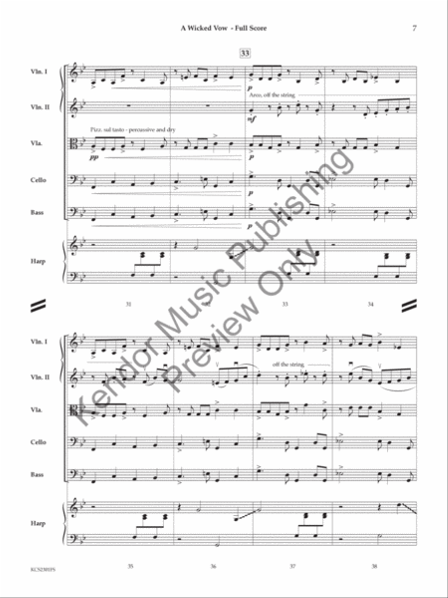 Wicked Vow String Orchestra scores gallery preview page 8