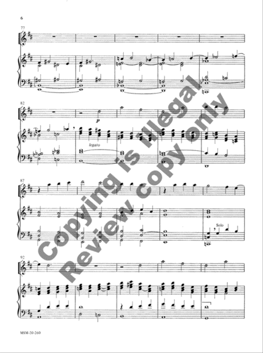 An Epiphany Prelude for Flute and Organ Flute Solo scores gallery preview page 10