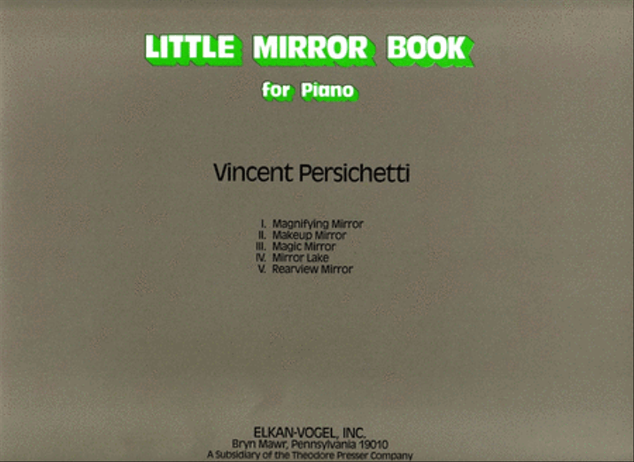 Little Mirror Book Little Mirror Book Chamber Music scores gallery preview page 1