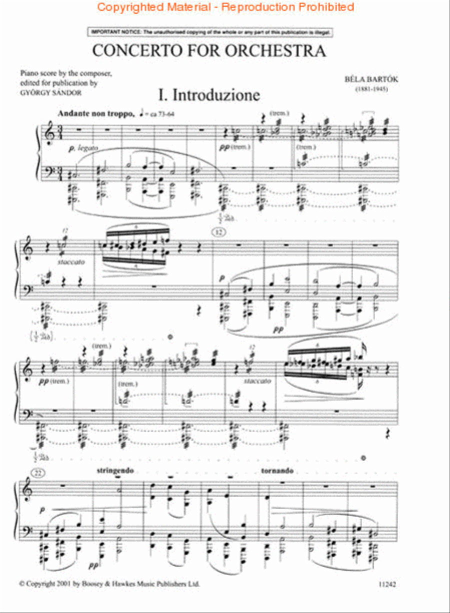 Concerto for Orchestra Piano Solo scores gallery preview page 2