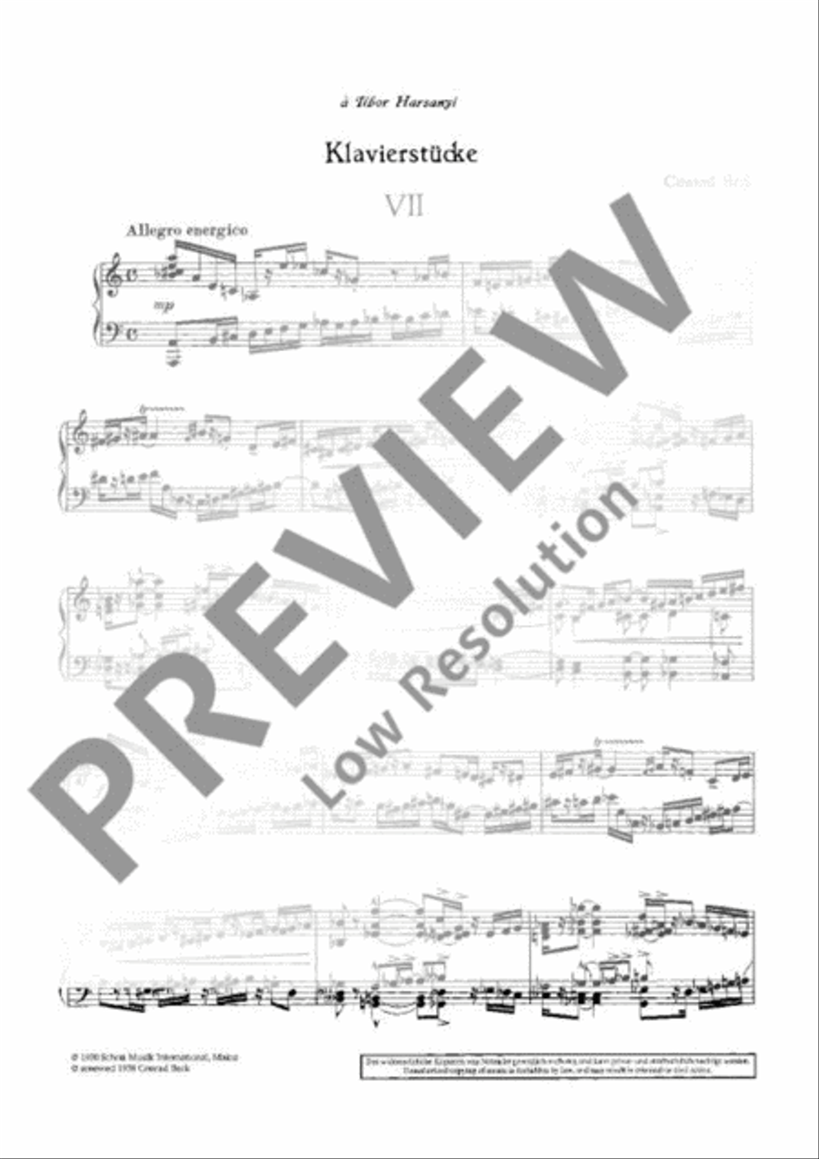 Pieces for Piano Piano Solo scores gallery preview page 3
