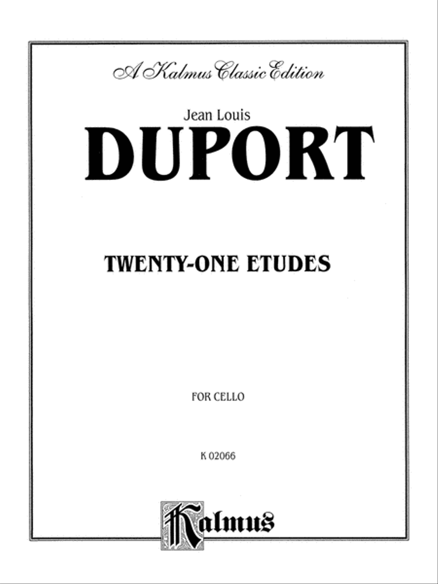 Twenty-one Etudes Cello scores gallery preview page 2