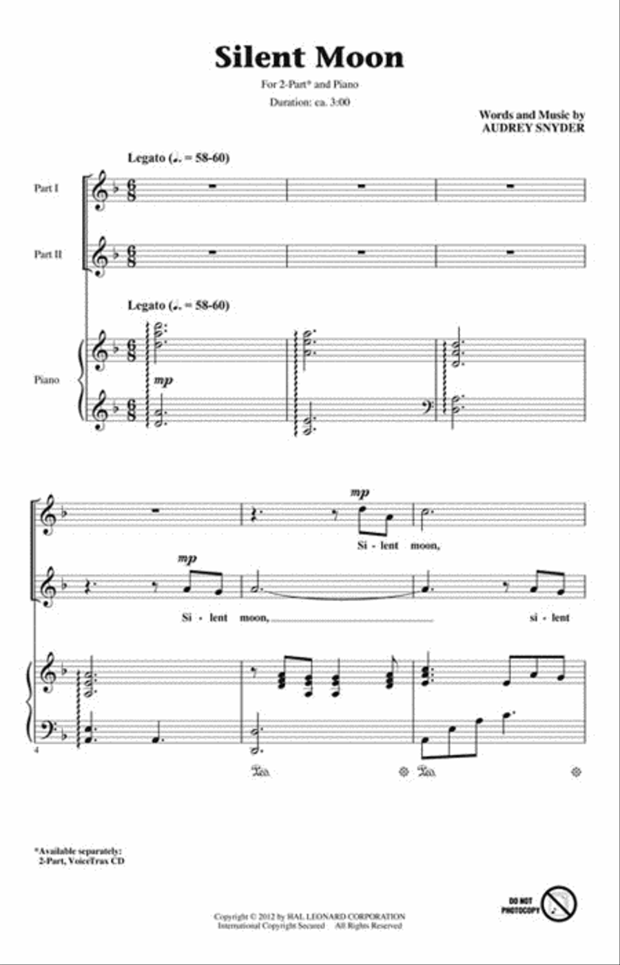 Silent Moon 2-Part scores gallery preview page 2