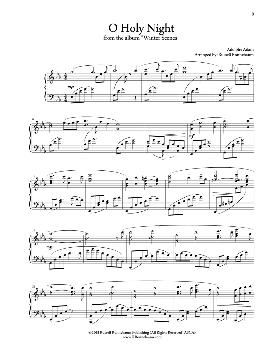 O Holy Night (Piano Solo) Piano Solo scores gallery preview page 1