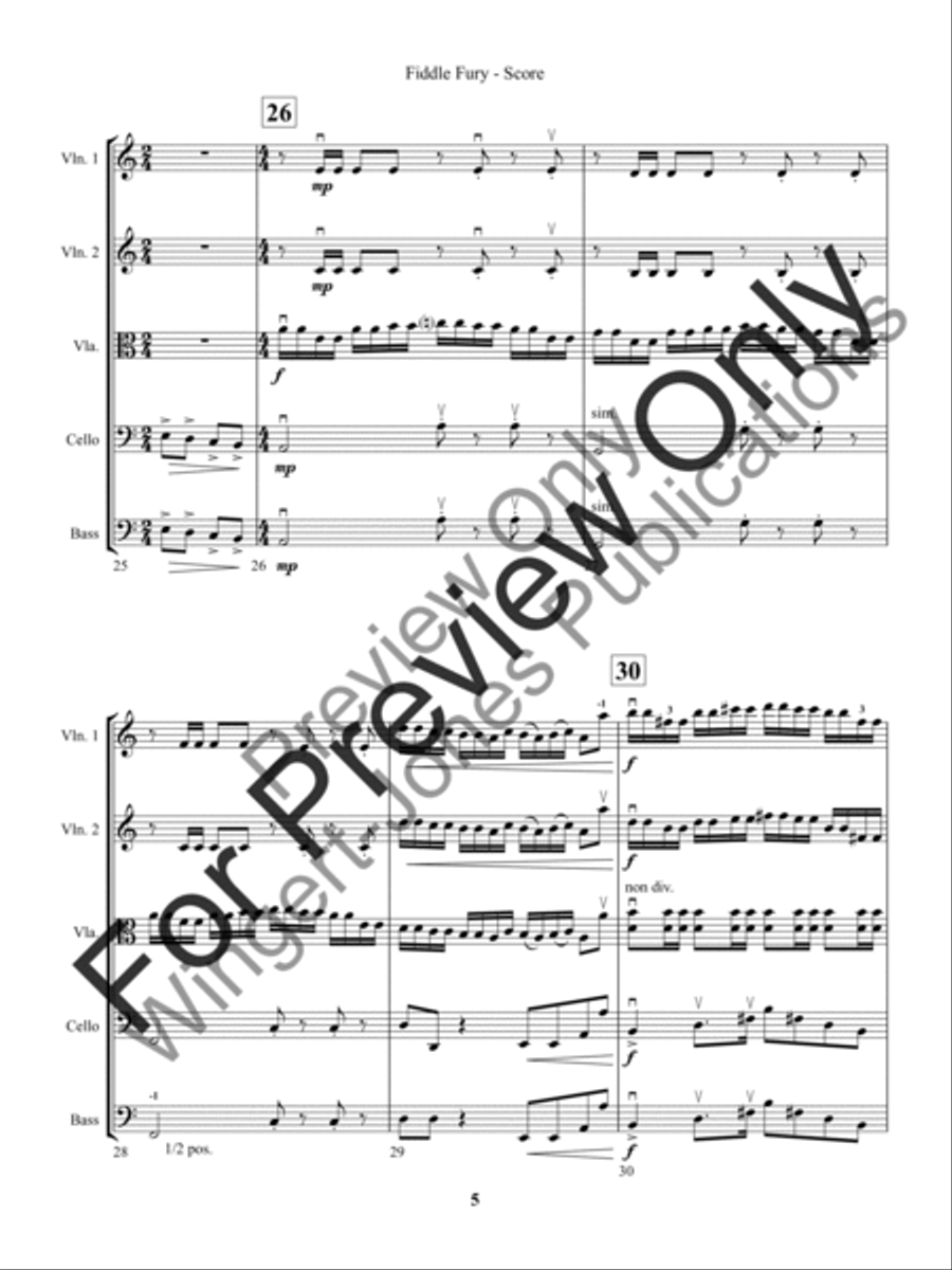 Fiddle Fury String Orchestra scores gallery preview page 8