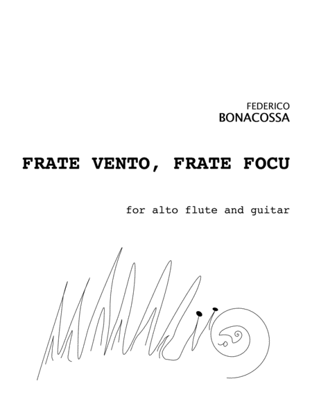 Frate Vento, Frate Focu for alto flute and guitar