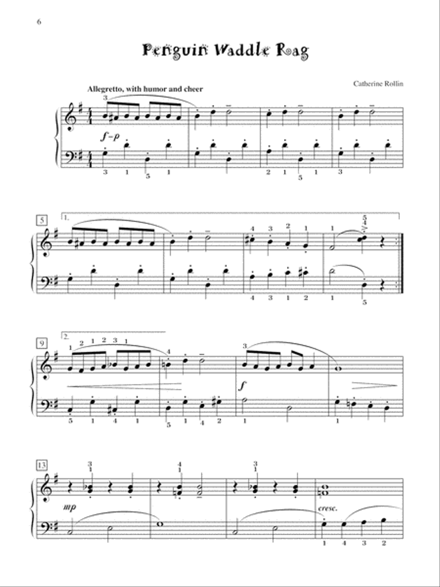 Jazz Menagerie, Book 1 Jazz Menagerie, Book 1 Easy Piano scores gallery preview page 7