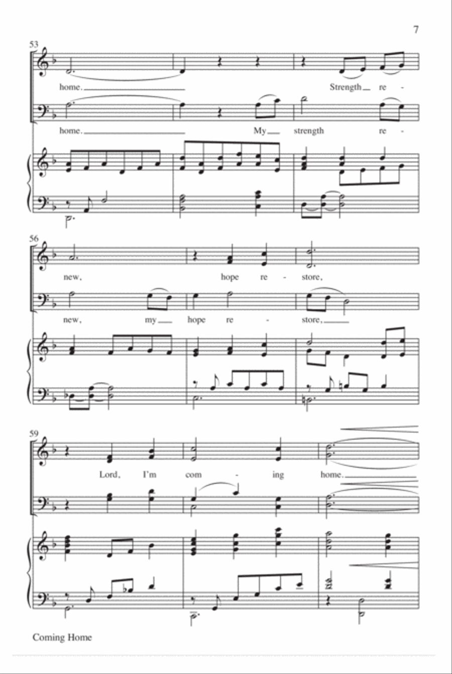 Coming Home Coming Home 4-Part scores gallery preview page 8