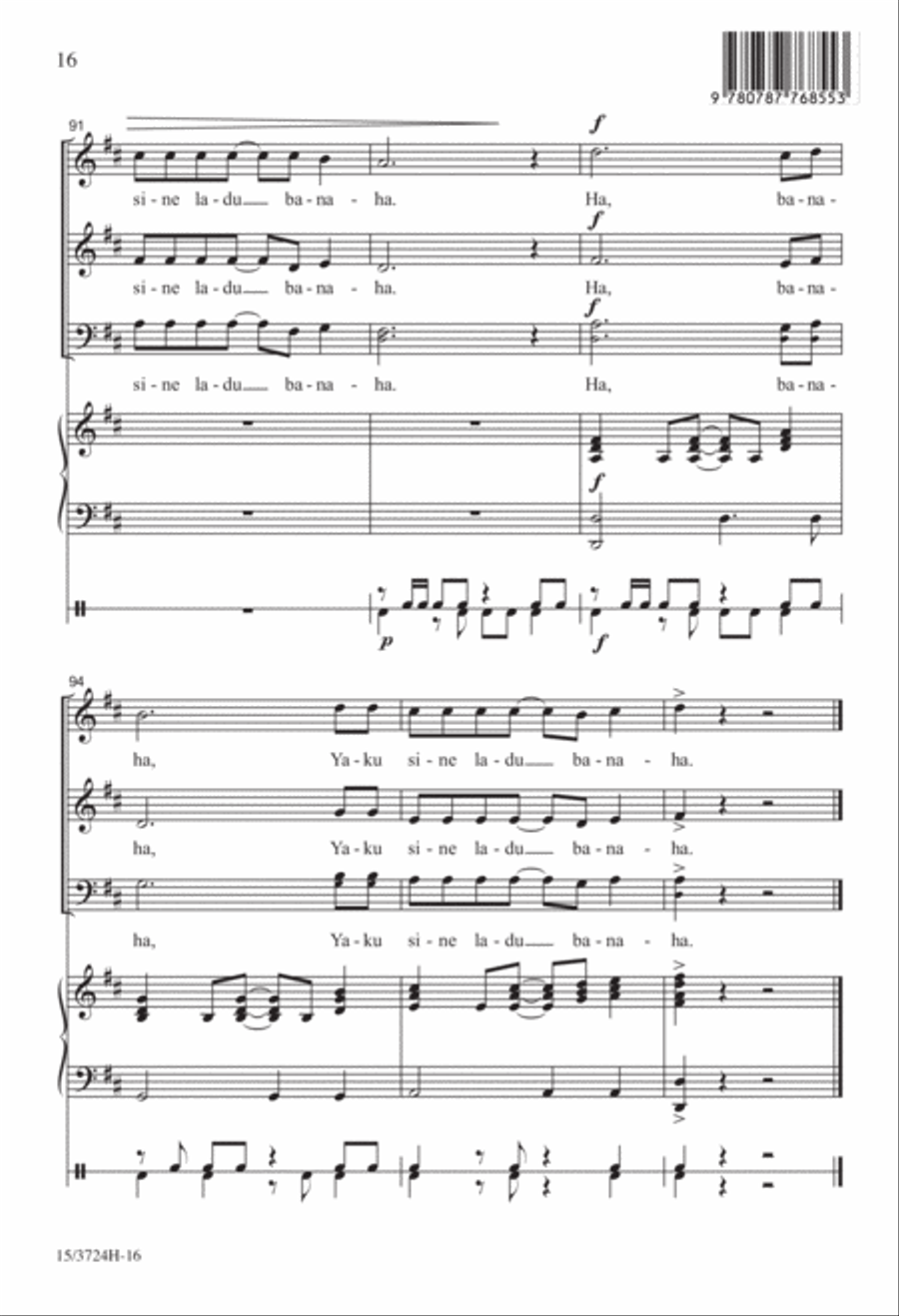Banaha 3-Part scores gallery preview page 16