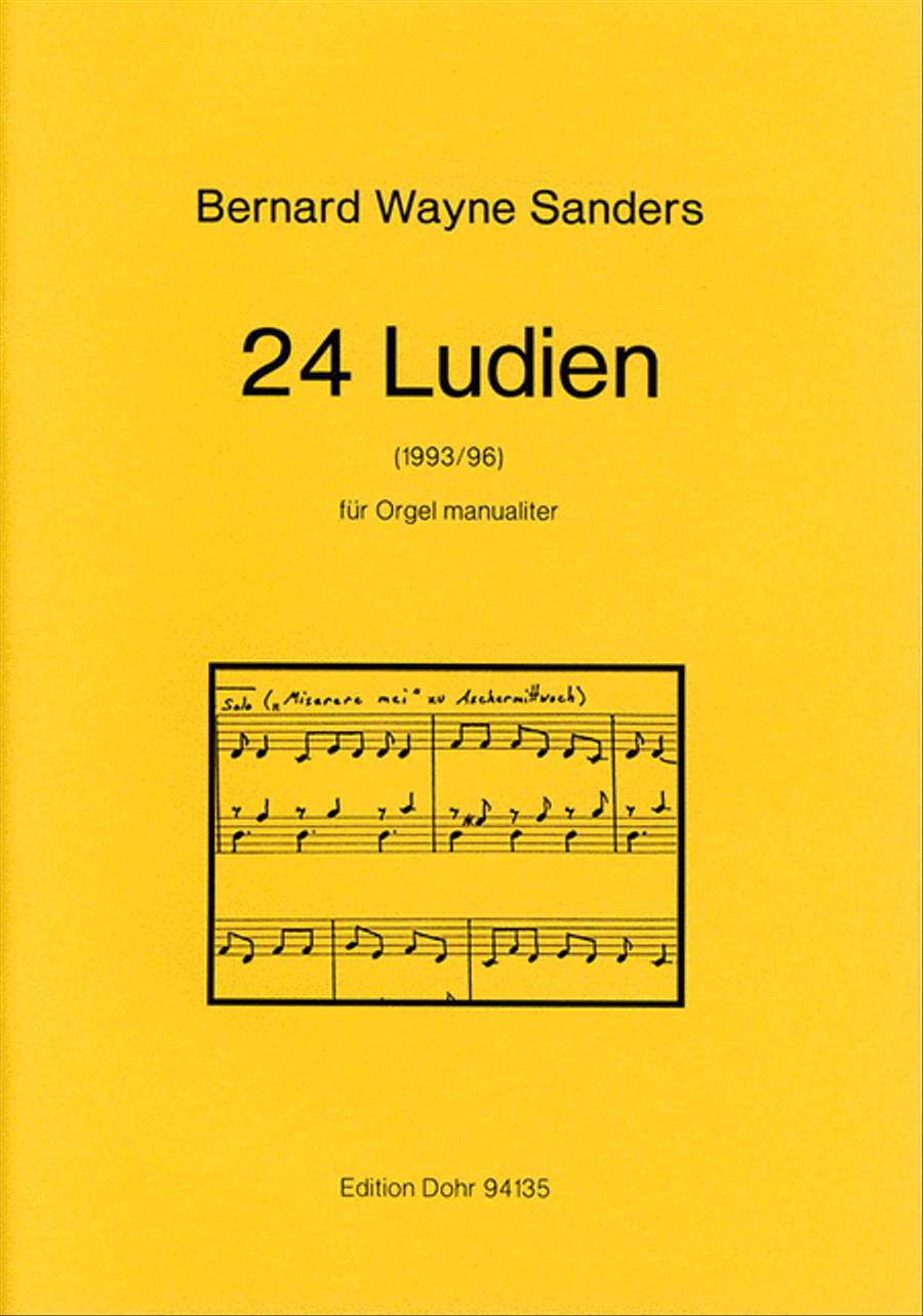 24 Ludien für Orgel manualiter (1993/96) Organ scores gallery preview page 1