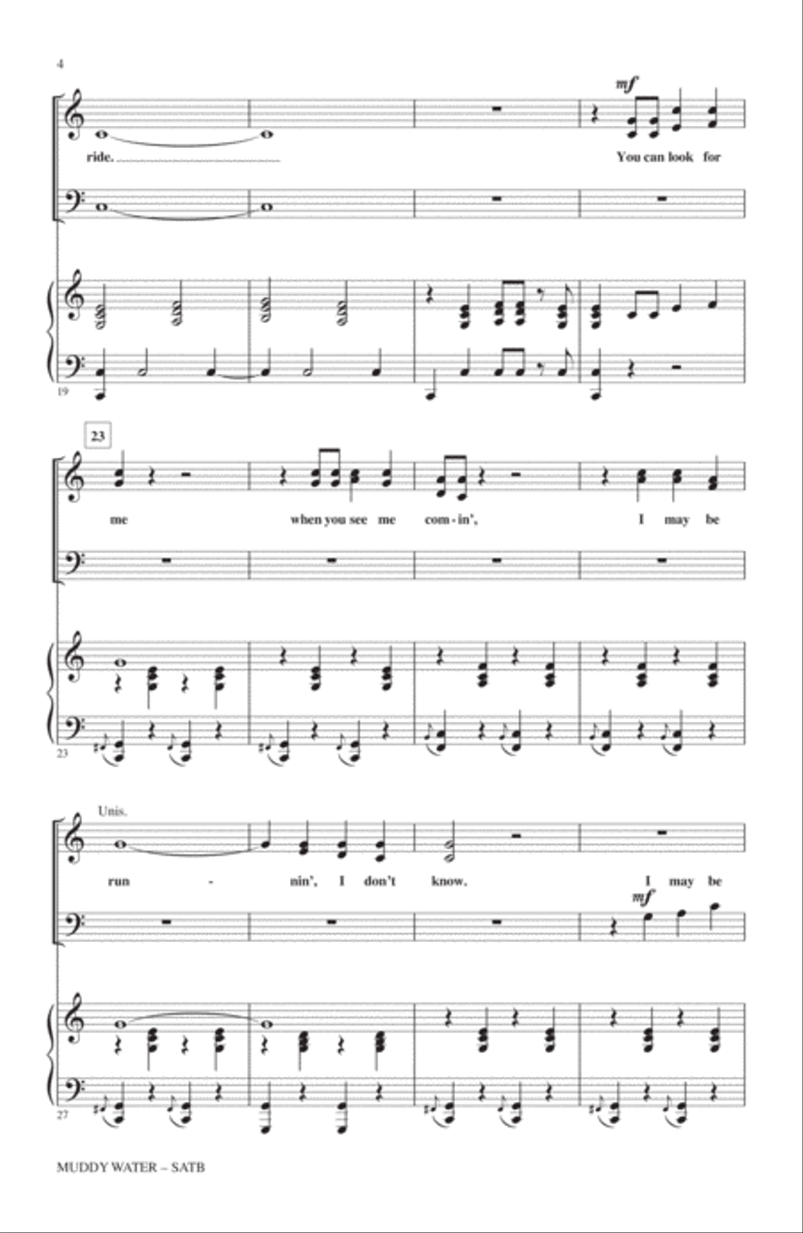 Muddy Water 4-Part scores gallery preview page 3