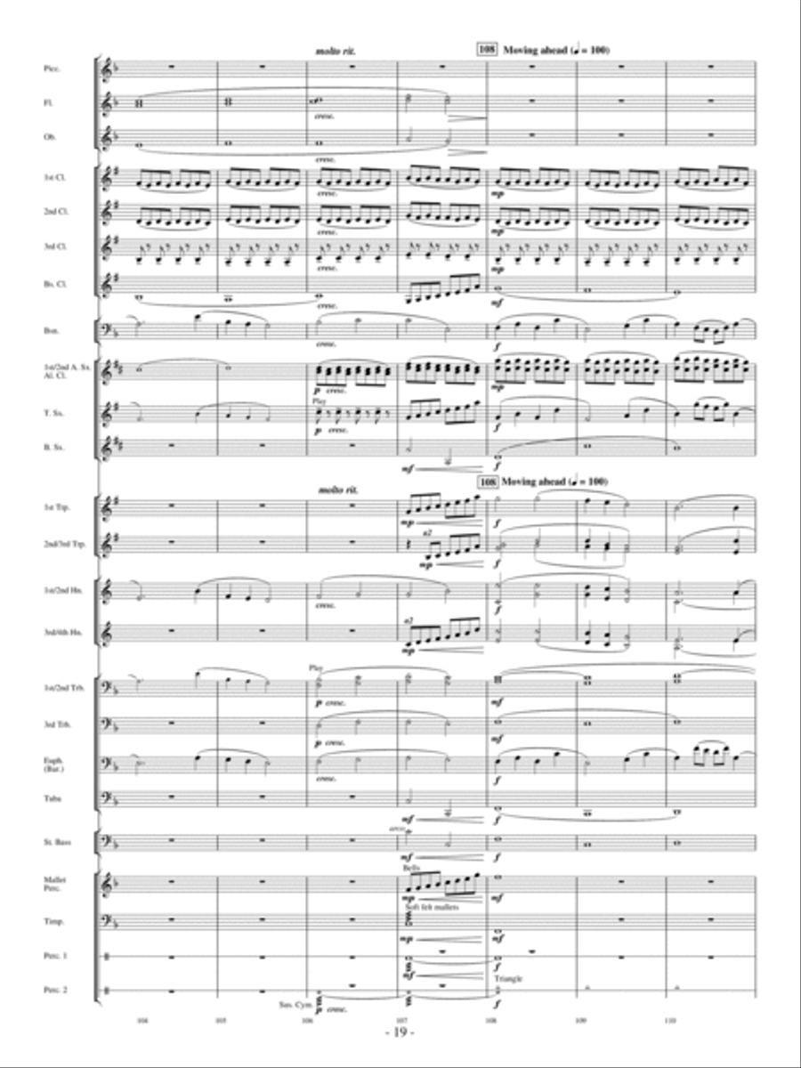 Moonscape Moonscape Concert Band scores gallery preview page 18
