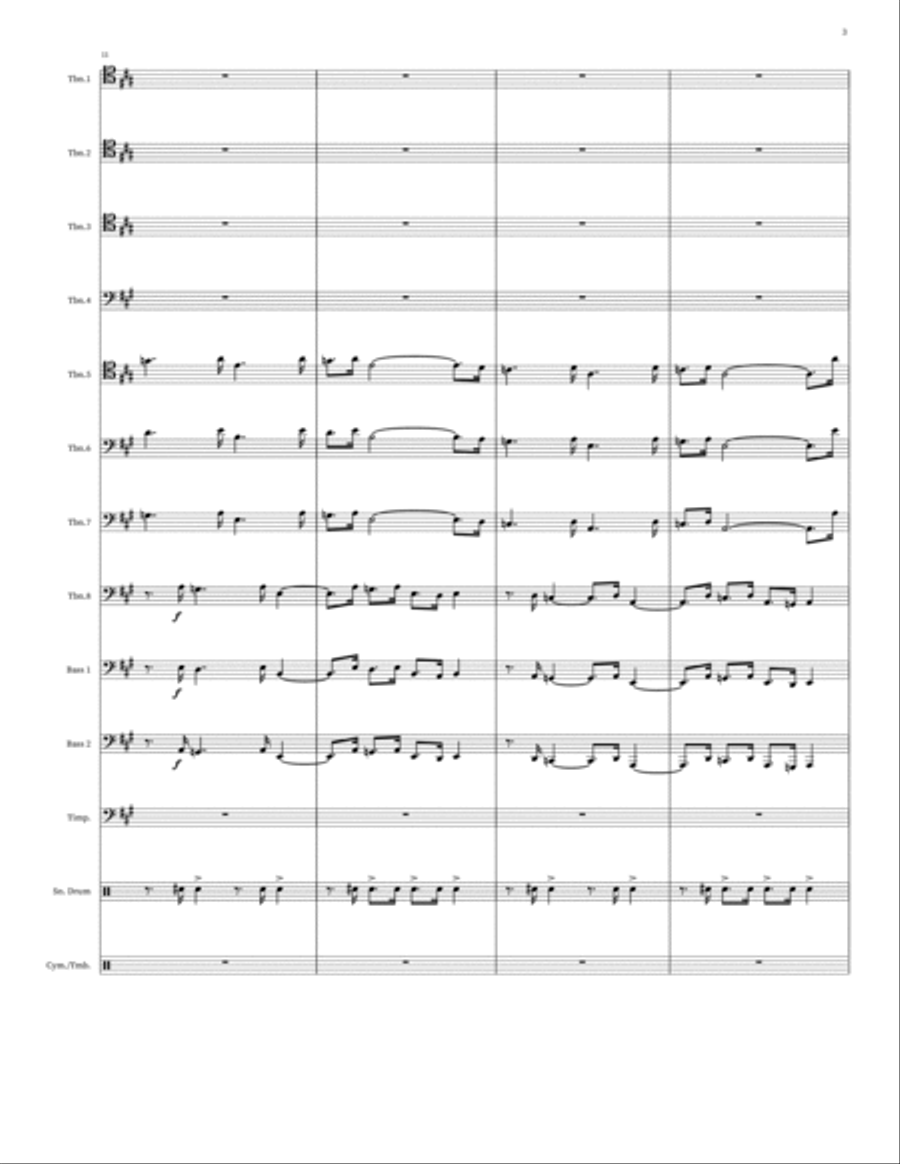Parade Of The Charioteers Small Ensemble scores gallery preview page 3