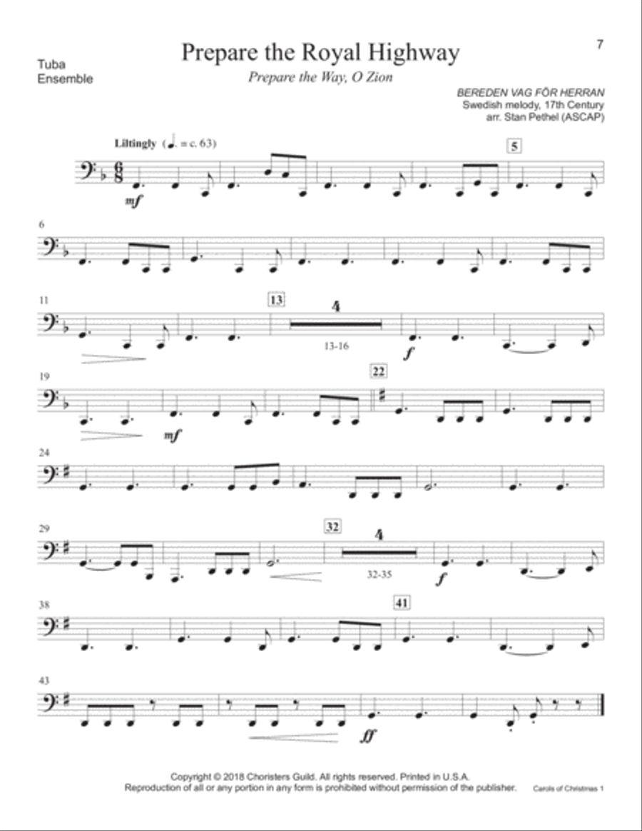 Carols of Christmas, Set 1 - Tuba Tuba scores gallery preview page 5