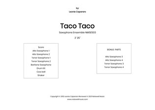 Taco Taco (Saxophone Ensemble)