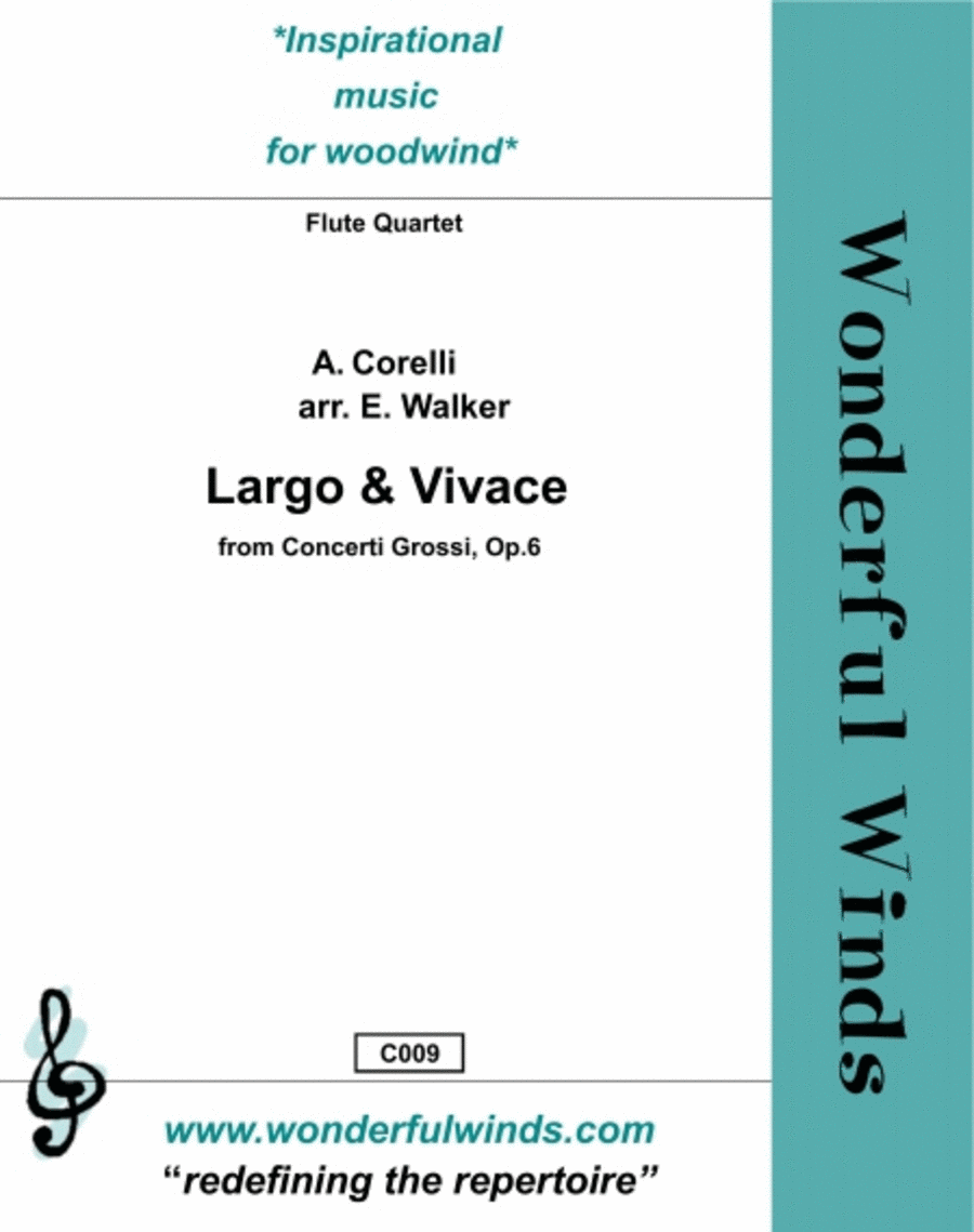 Largo & Vivace Flute Quartet scores gallery preview page 1