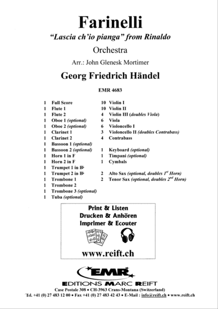 Farinelli Orchestra scores gallery preview page 2