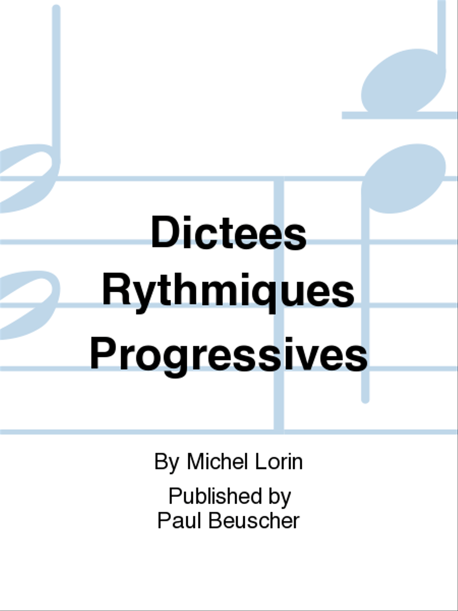 Dictees Rythmiques Progressives