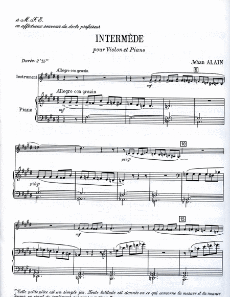 Intermede (violin & Piano)