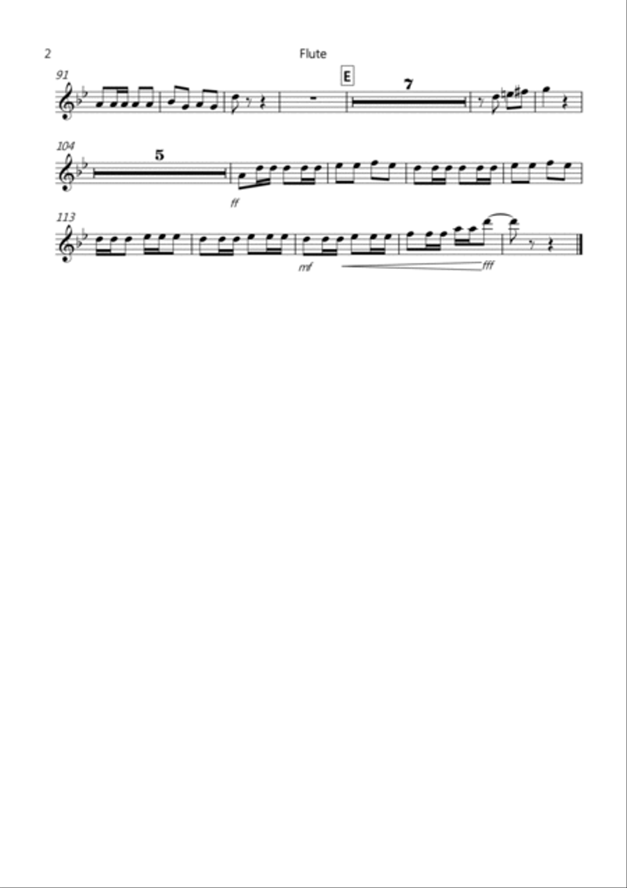 Flamanco Fantastico for Wind Quintet Woodwind Quartet scores gallery preview page 5