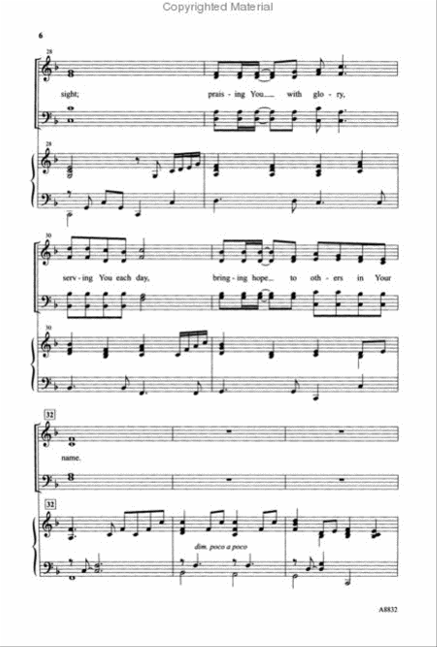 We Are Your People, O Lord! 4-Part scores gallery preview page 3