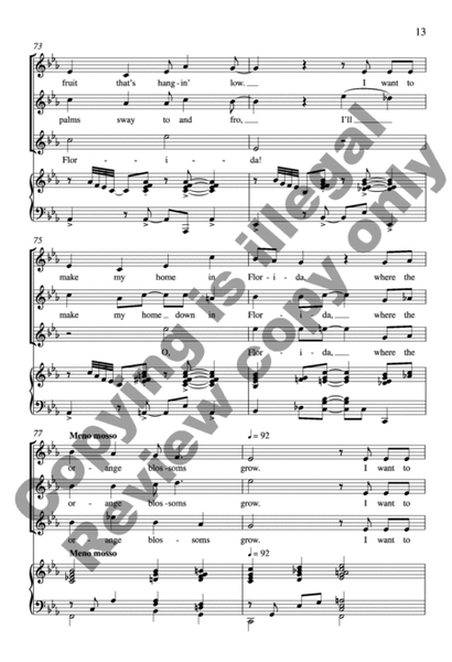 Where the Orange Blossoms Grow (Choral Score) image number null