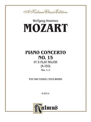 Book cover for Piano Concerto No. 15 in B-flat, K. 450