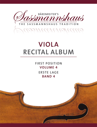 Book cover for Viola Recital Album, Volume 4