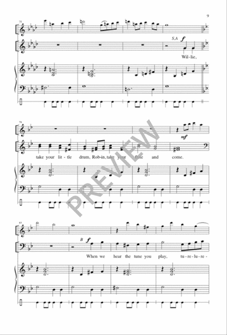 Pat-a-pan 3-Part scores gallery preview page 10