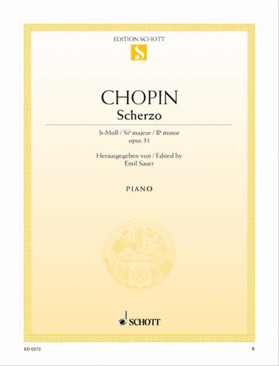 Scherzo B-flat minor, Op. 31 Piano Solo scores gallery preview page 1