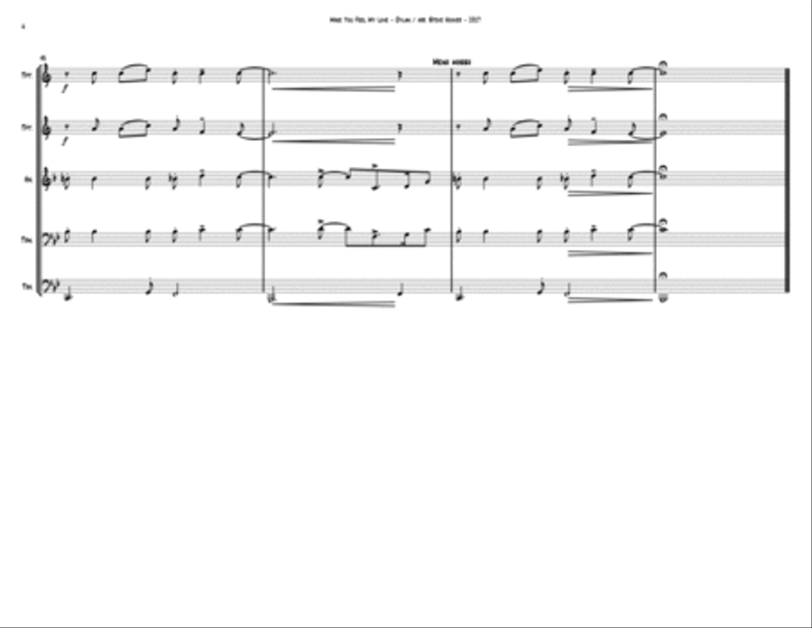 Make You Feel My Love Brass Ensemble scores gallery preview page 4
