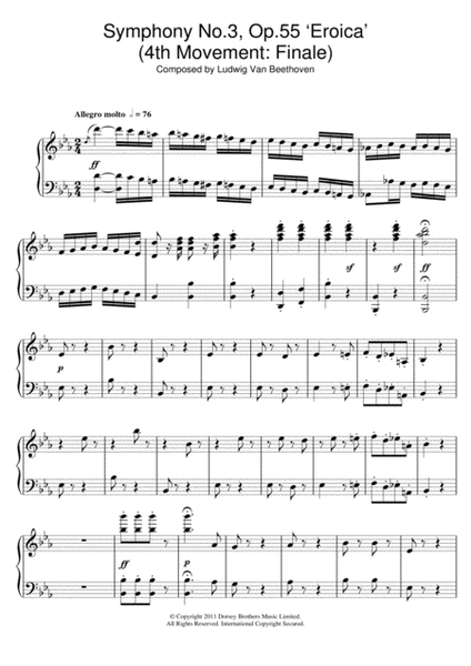 Symphony No.3 (Eroica), 4th Movement: Finale