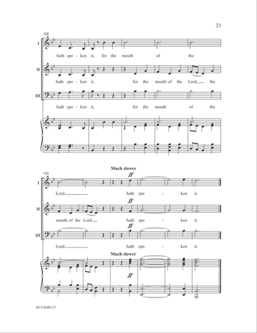 Messiah Messiah 3-Part scores gallery preview page 23