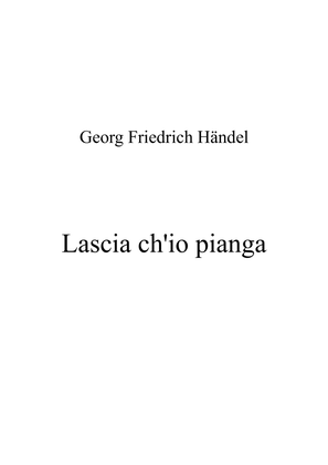 Book cover for Lascia che io pianga (Händel) F# major key (or relative minor key)