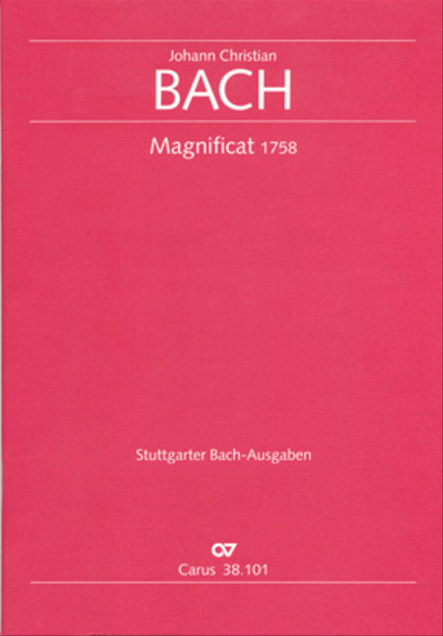 Book cover for Magnificat in C major