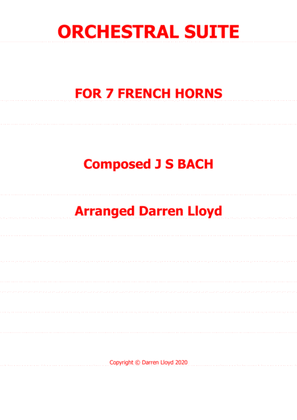 Book cover for Orchestral Suite 1 (Overture) - French Horn ensemble