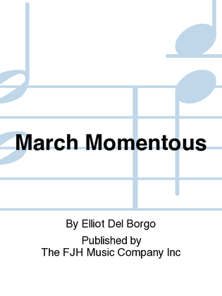Book cover for March Momentous