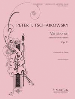 Book cover for Variations On A Rococo Theme Op.33