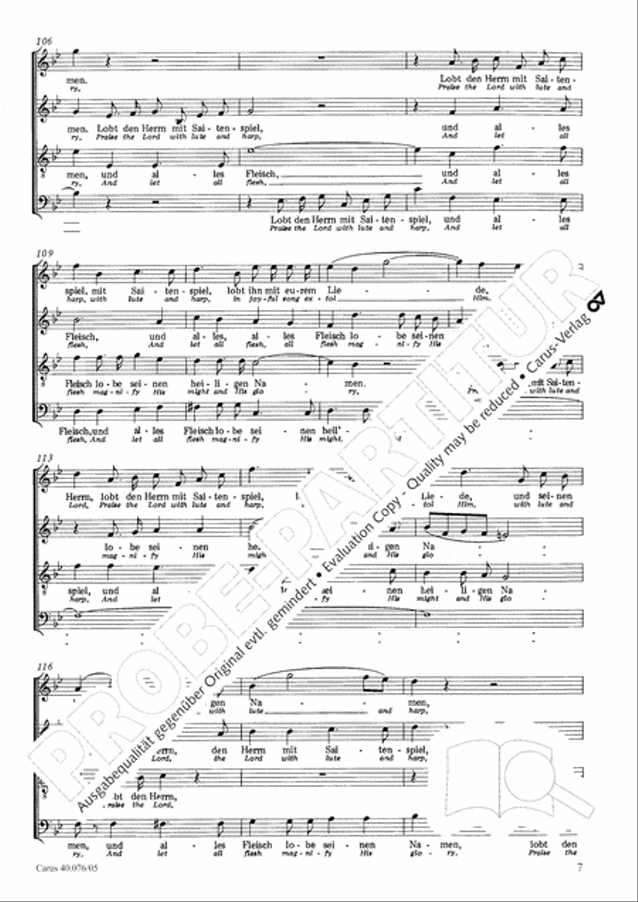 Hymn of Praise, MWV A 18 Hymn of Praise, MWV A 18 SSAATB scores gallery preview page 9